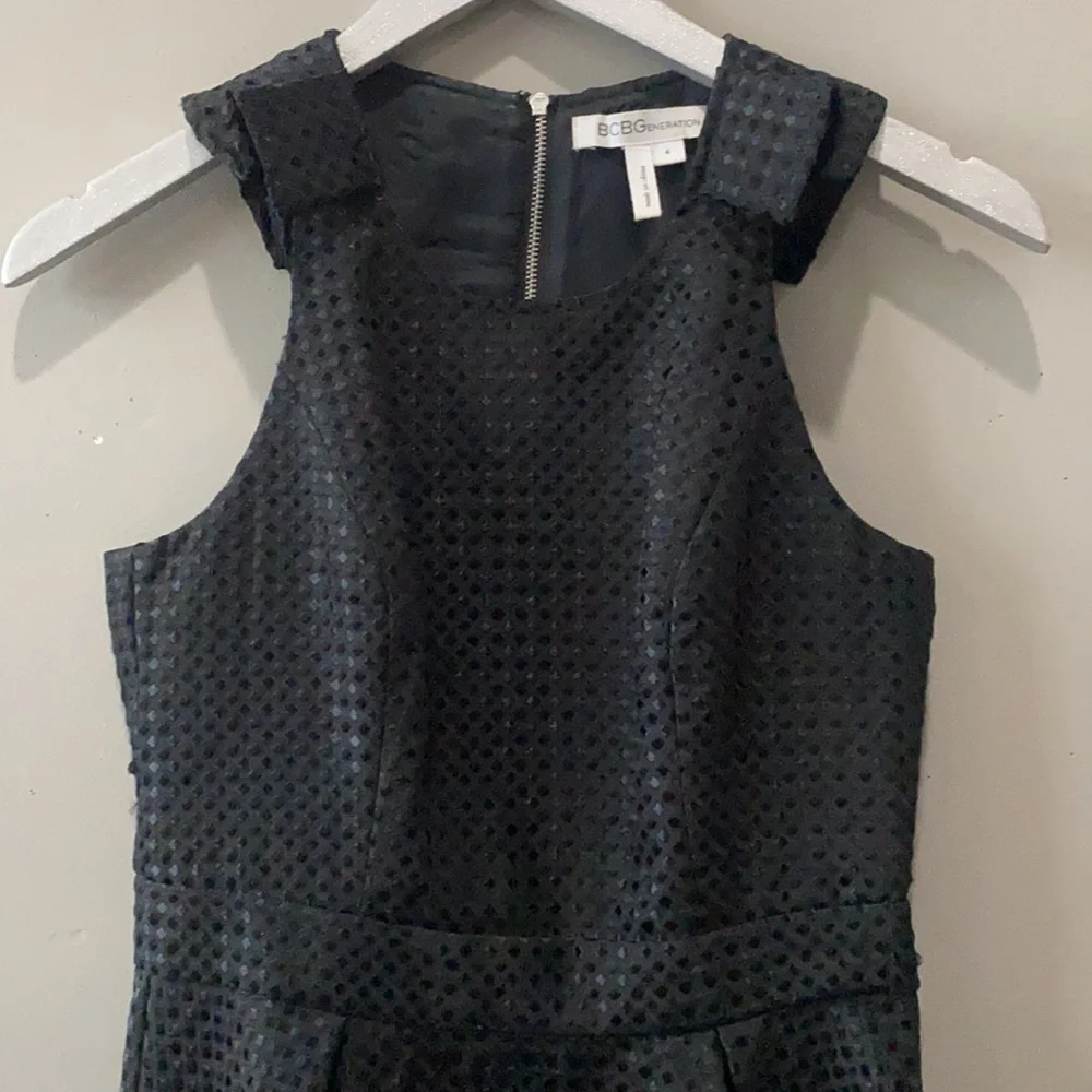 BCBGeneration Black A-Line Style Mini Dress - Picture 2 of 11